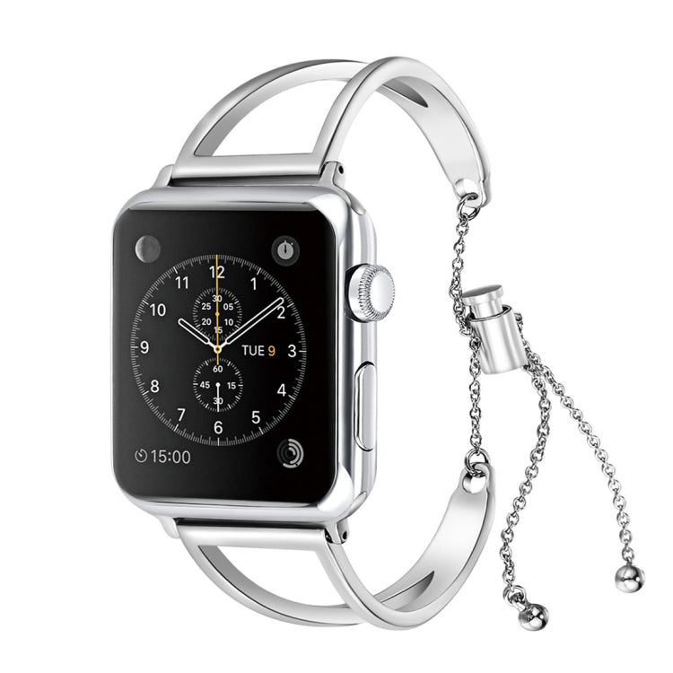 字母 V 形手鍊金屬手錶錶帶，配不鏽鋼錶扣，適用於 Apple Watch Ultra 49mm 及 Watch Ultra 2 49mm / Series 10 46mm / 9&8&7 45mm / SE 3&SE 2&6&SE&5&4 44mm / 3&2&1 42mm，7 45mm / 6&SE&5&4 44mm / 3&2&1 42mm