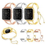 字母 V 形手鍊金屬手錶錶帶，配不鏽鋼錶扣，適用於 Apple Watch Ultra 49mm 及 Watch Ultra 2 49mm / Series 10 46mm / 9&8&7 45mm / SE 3&SE 2&6&SE&5&4 44mm / 3&2&1 42mm，7 45mm / 6&SE&5&4 44mm / 3&2&1 42mm