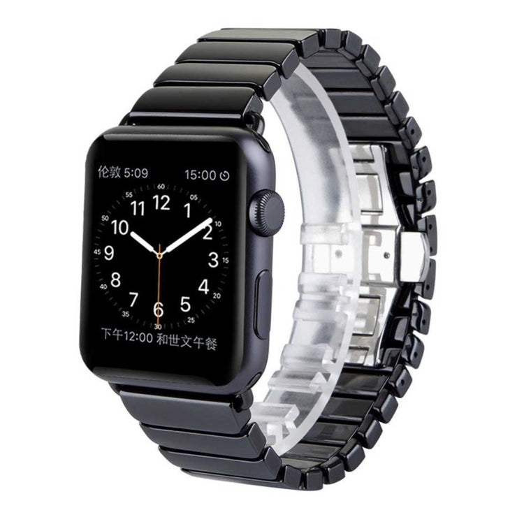 適用於 Apple Watch Ultra 49mm & Watch Ultra 2 49mm / Series 10 46mm / 9&8&7 45mm / SE 3&SE 2&6&SE&5&4 44mm / 3&2&1 42mm 精緻陶瓷手錶錶帶，42mm