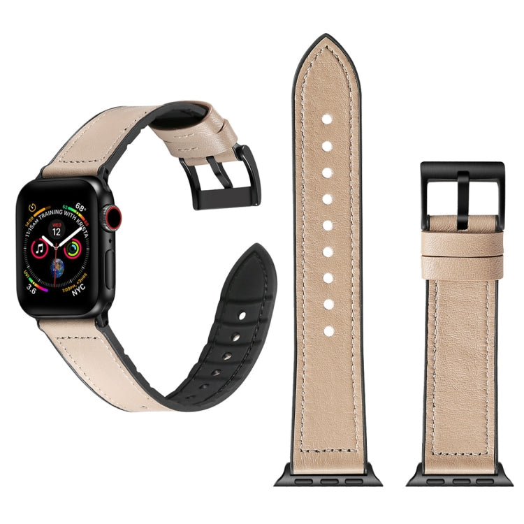 純色 TPU + 不鏽鋼錶帶，適用於 Apple Watch Series 7 45mm / 6 & SE & 5 & 4 44mm / 3 & 2 & 1 42mm，44mm