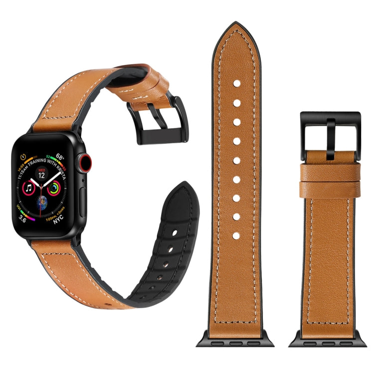 純色 TPU + 不鏽鋼錶帶，適用於 Apple Watch Series 7 45mm / 6 & SE & 5 & 4 44mm / 3 & 2 & 1 42mm，44mm