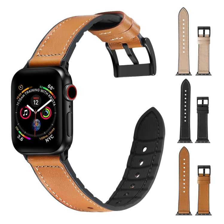 純色 TPU + 不鏽鋼錶帶，適用於 Apple Watch Series 7 45mm / 6 & SE & 5 & 4 44mm / 3 & 2 & 1 42mm，44mm