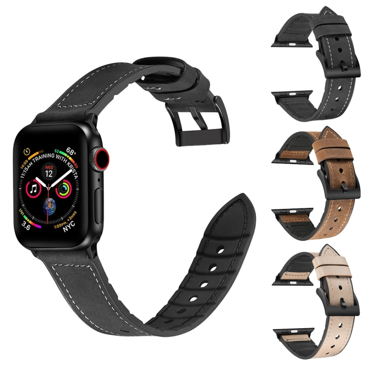 純色 TPU + 不鏽鋼錶帶，適用於 Apple Watch Series 10 42mm / 9&8&7 41mm / SE 3&SE 2&6&SE&5&4 40mm / 3&2&1 38mm，40mm