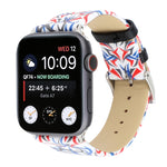荊棘印花真皮錶帶，適用於 Apple Watch Ultra 49mm 及 Watch Ultra 2 49mm / Series 10 46mm / 9&8&7 45mm / SE 3&SE 2&6&SE&5&4 44mm / 3&2&1 42mm，44mm