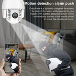 QX2 1080P HD 360 度全景 WiFi 日夜全彩 IP66 防水智慧攝影機, 支援動態偵測 / 雙向語音 / TF 卡, 美國插頭, WiFi 版本