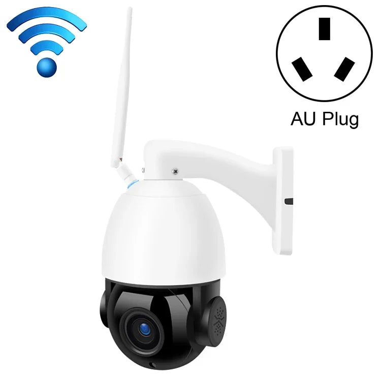 QX5 200 萬像素 1080P HD 20 倍變焦無線 WiFi 半球智能攝影機，支援紅外線夜視／動態偵測／語音對講／TF 卡，澳規插頭，WiFi 版本