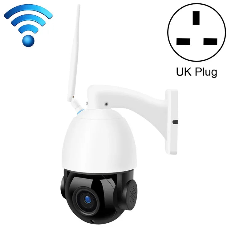 QX5 200 萬像素 1080P HD 20 倍變焦無線 WiFi 半球智能攝影機，支援紅外線夜視／動態偵測／語音對講／TF 卡，澳規插頭，WiFi 版本