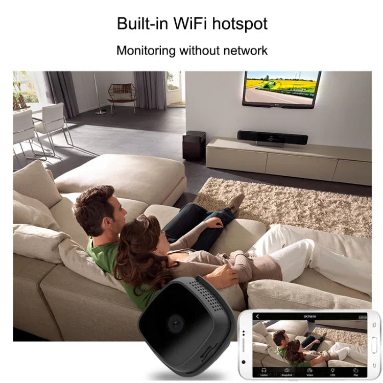CAMSOY C9 HD 1280 x 720P 70 度廣角無線 WiFi 穿戴式智能監控攝影機，支援紅外線夜視與動態偵測警報、循環錄影與定時拍攝，C9