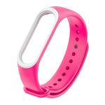 Colorful Silicone Watch Band for Xiaomi Mi Band 3 & 4 (Brown+White), CA0115A, CA0115B, CA0115C, CA0115D, CA0115E, CA0115F, CA0115G, CA0115H, CA0115I, CA0115J