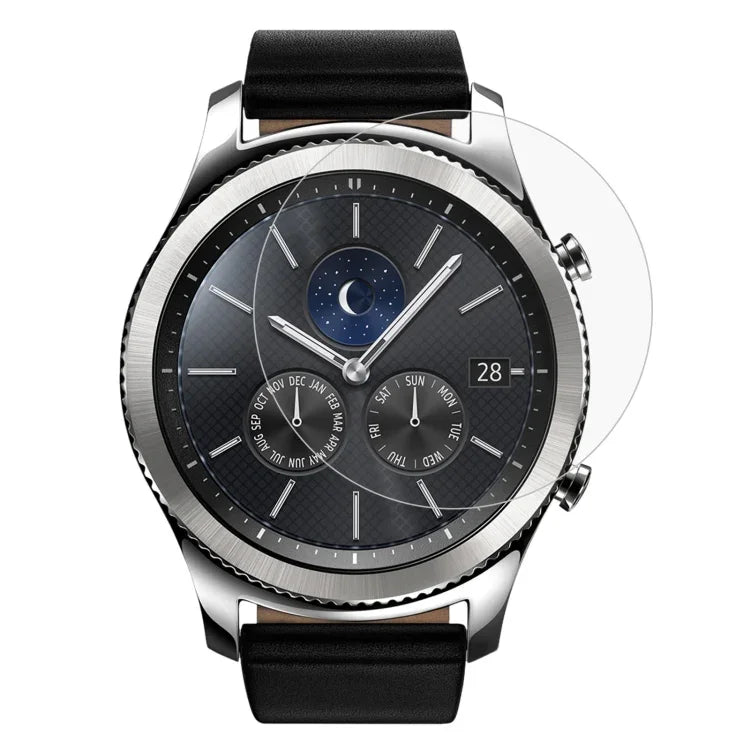 ENKAY Hat-Prince，適用於 Samsung Gear S3 智慧手錶，0.2mm 9H 表面硬度 2.15D 防爆鋼化玻璃螢幕膜