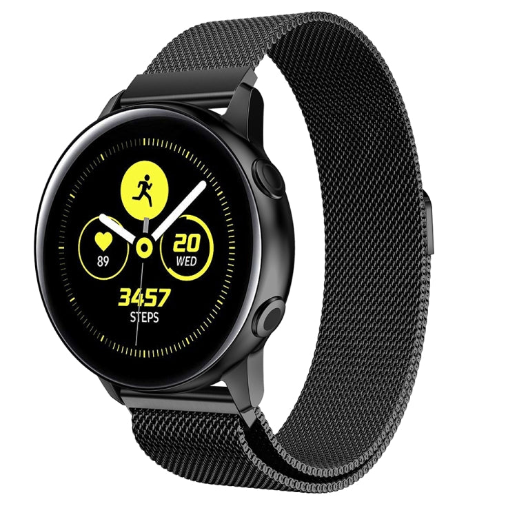 Milanis 磁吸不鏽鋼網狀手錶錶帶，適用於 Galaxy Watch Active 20mm