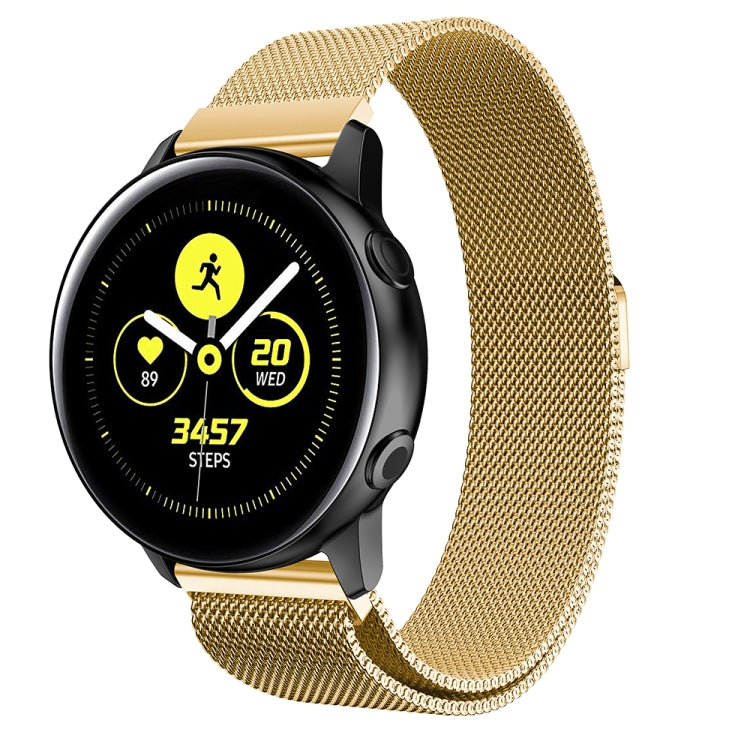 Milanis 磁吸不鏽鋼網狀手錶錶帶，適用於 Galaxy Watch Active 20mm