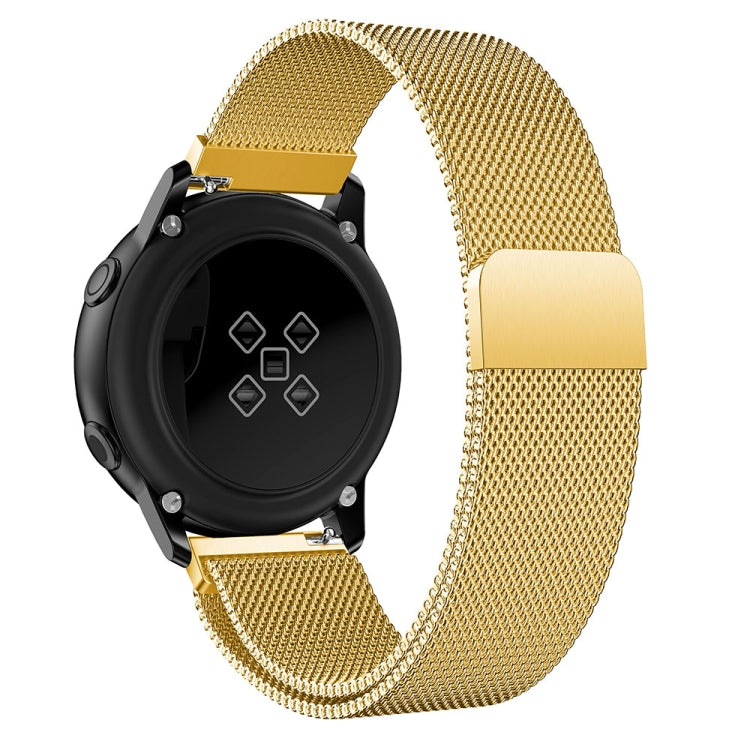 Milanis 磁吸不鏽鋼網狀手錶錶帶，適用於 Galaxy Watch Active 20mm
