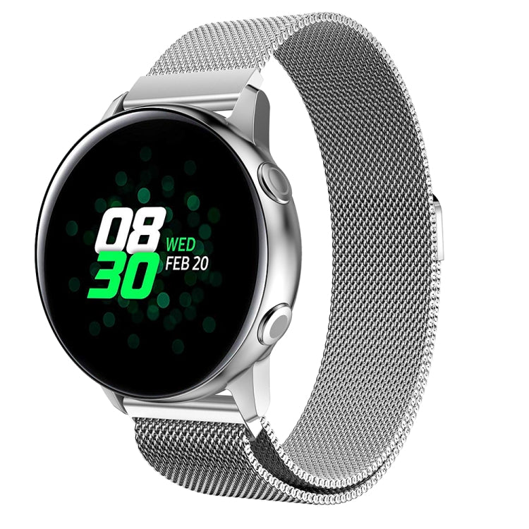 Milanis 磁吸不鏽鋼網狀手錶錶帶，適用於 Galaxy Watch Active 20mm