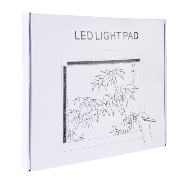 A4-19 6.5W 三段亮度可調 A4 LED 繪圖素描燈板，附 USB 線
