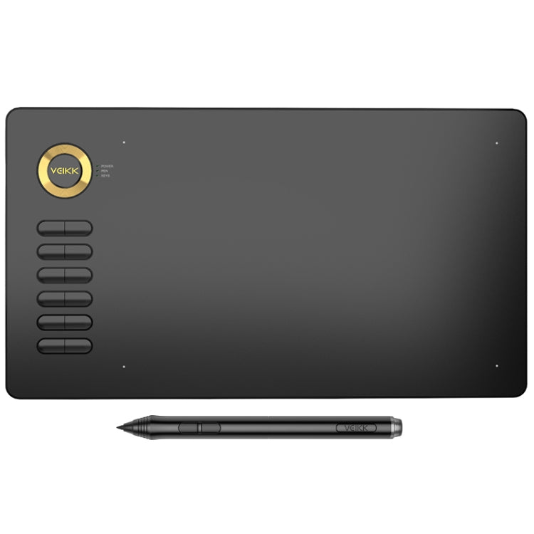VEIKK A15 10x6 吋 5080 LPI 智慧觸控電子繪圖板，具 Type-C 介面，A15 金色，A15 藍色，A15 紅色