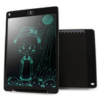 便攜式 12 吋 LCD 書寫板繪畫塗鴉電子手寫板留言圖形板草稿紙，附書寫筆，12 吋黑色，12 吋綠色，12 吋藍色，12 吋紅色，12 吋白色