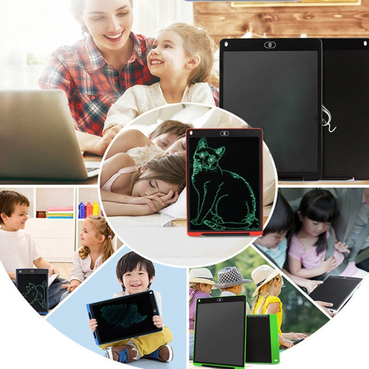 便攜式 12 吋 LCD 書寫板繪畫塗鴉電子手寫板留言圖形板草稿紙，附書寫筆，12 吋黑色，12 吋綠色，12 吋藍色，12 吋紅色，12 吋白色