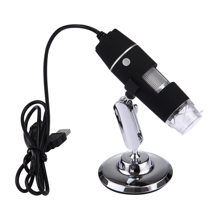 1000X 放大鏡 0.3MP 影像感測器 USB 數位顯微鏡，配 8 顆 LED 燈及專業支架，1000X