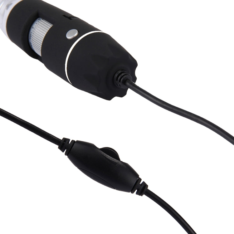 1000X 放大鏡 0.3MP 影像感測器 USB 數位顯微鏡，配 8 顆 LED 燈及專業支架，1000X