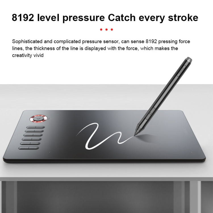 VEIKK A15PRO 10x6 吋 5080 LPI Type-C 介面智慧觸控電子繪圖板