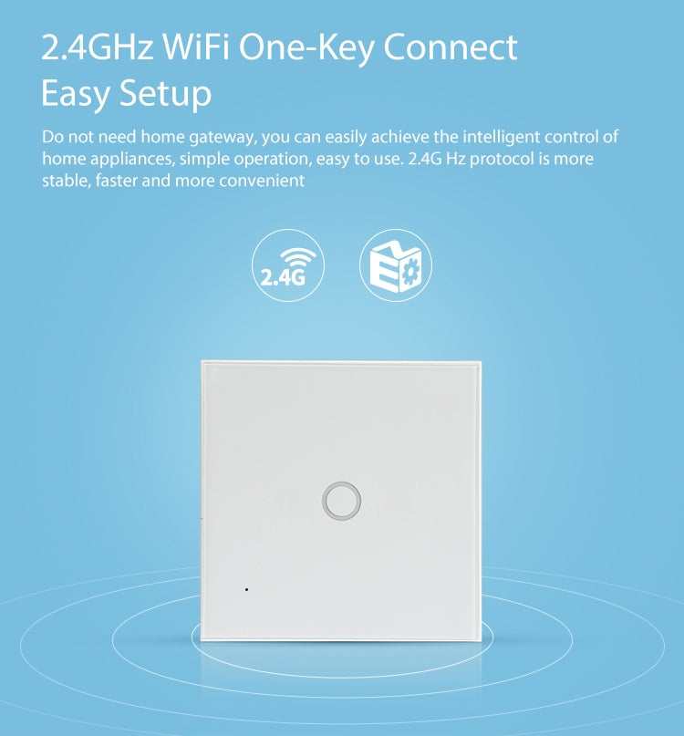 NEO NAS-SC01W 無線 WiFi 歐盟智能燈控開關 1 路