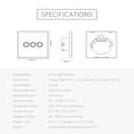 NEO NAS-SC03W 無線 WiFi 歐盟智能燈控開關 3 路，3 路