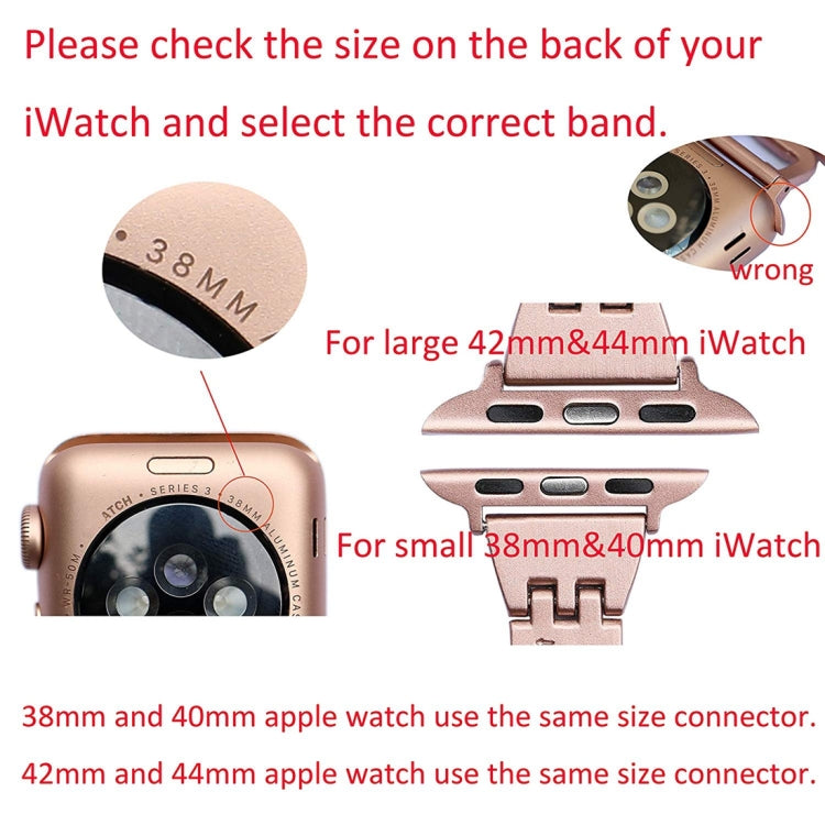 彩色鑽石不鏽鋼錶帶，適用於 Apple Watch Series 10 42mm / 9&8&7 41mm / SE 3&SE 2&6&SE&5&4 40mm / 3&2&1 38mm