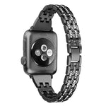 彩鑽不鏽鋼錶帶 適用 Apple Watch Series 7 41mm / 6 & SE & 5 & 4 40mm / 3 & 2 & 1 38mm