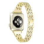 彩鑽不鏽鋼錶帶 適用 Apple Watch Series 7 41mm / 6 & SE & 5 & 4 40mm / 3 & 2 & 1 38mm