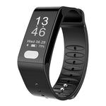 TLW T6 健身追蹤器 0.96 吋 OLED 顯示手環智慧手環，支援運動模式／心電圖／心率監測／血壓／睡眠監測，T6 黑色，T6 藍色，T6 紅色