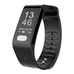 TLW T6 健身追蹤器 0.96 吋 OLED 顯示手環智慧手環，支援運動模式／心電圖／心率監測／血壓／睡眠監測，T6 黑色，T6 藍色，T6 紅色