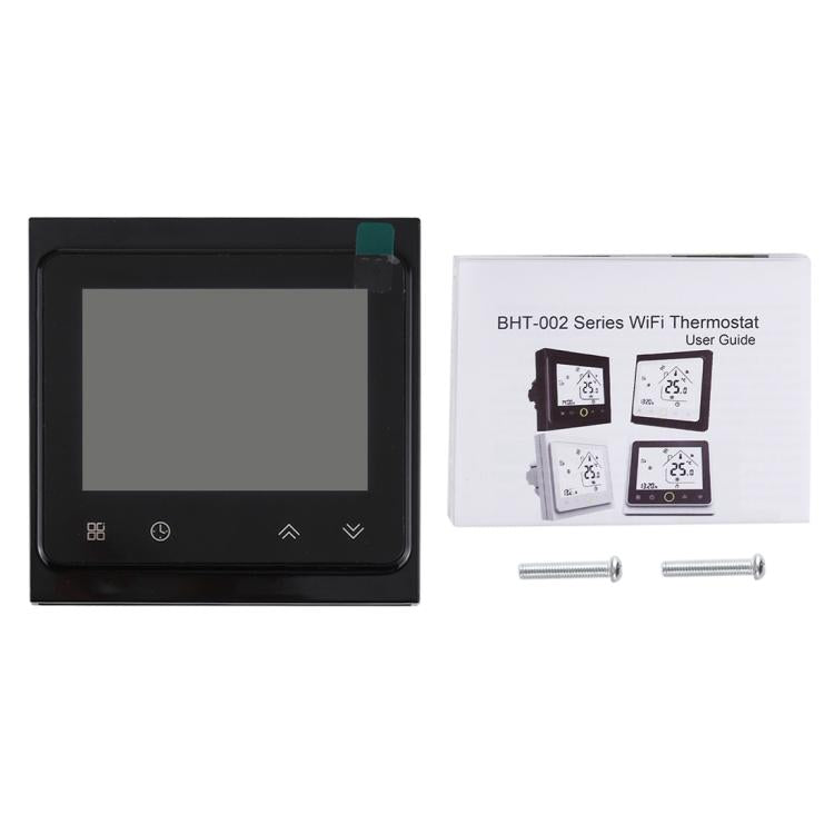 BHT-002GCLW 3A負載水/燃氣鍋爐型LCD數字加熱室內恆溫器帶時間顯示，WiFi控制，BHT-002GBLW 3A（黑色）燃氣鍋爐型，BHT-002GBLW 3A（白色）燃氣鍋爐型