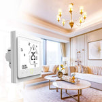 BHT-002GCLW 3A負載水/燃氣鍋爐型LCD數字加熱室內恆溫器帶時間顯示，WiFi控制，BHT-002GBLW 3A（黑色）燃氣鍋爐型，BHT-002GBLW 3A（白色）燃氣鍋爐型