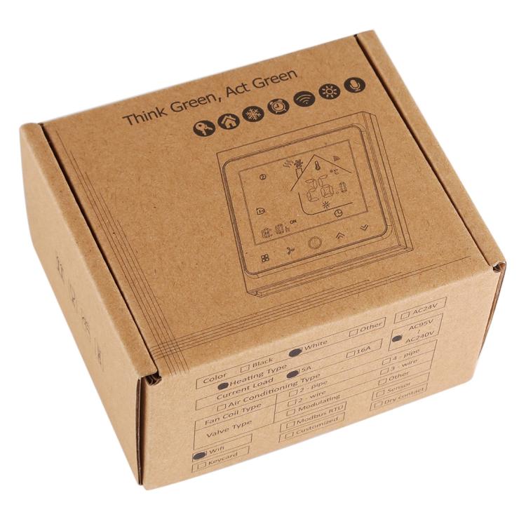 BHT-002GALW 3A負載水加熱型LCD數字加熱室內恆溫器帶時間顯示，WiFi控制，BHT-002GBLW 3A（黑色）水加熱型，BHT-002GBLW 3A（白色）水加熱型