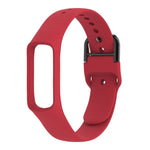 智慧手錶純色矽膠錶帶，適用於 Galaxy Fit-e