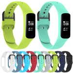 智慧手錶純色矽膠錶帶，適用於 Galaxy Fit-e