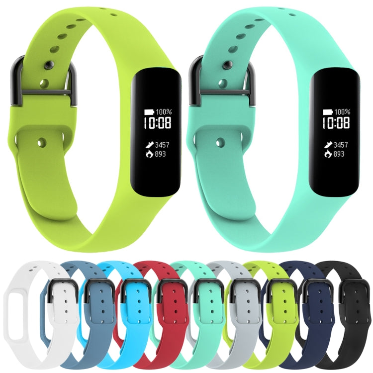 智慧手錶純色矽膠錶帶，適用於 Galaxy Fit-e