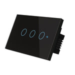 TC120 Wifi智能燈光開關玻璃觸控面板語音控制無線牆壁開關，兼容Alexa Echo / Google Home