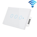 TC120 Wifi智能燈光開關玻璃觸控面板語音控制無線牆壁開關，兼容Alexa Echo / Google Home
