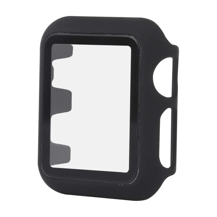 PC + 玻璃保護殼，適用於 Apple Watch Series 3 & 2 & 1 42mm，適用於 Apple Watch Series 3 & 2 & 1 42mm