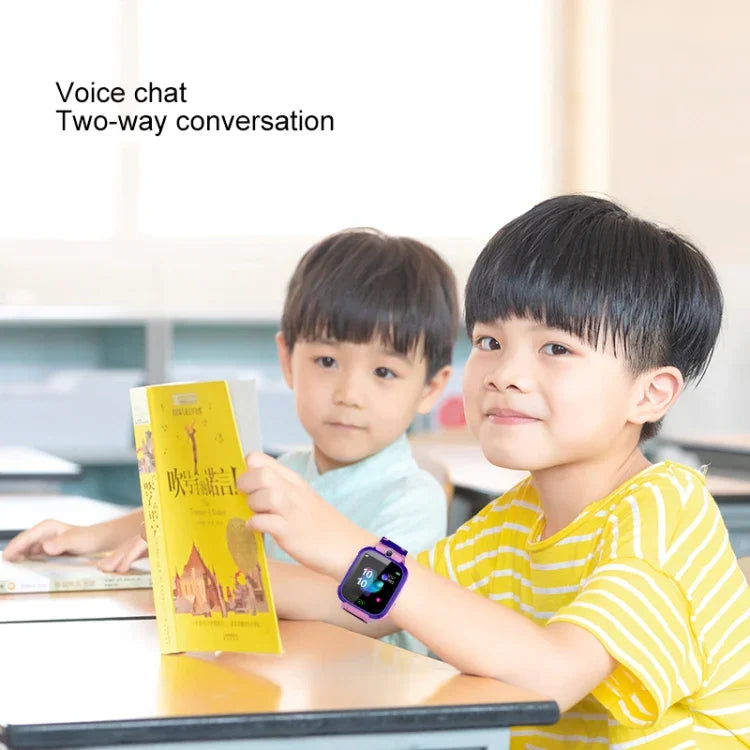 Q12B 1.44 吋彩色螢幕兒童智慧手錶，支援 LBS 定位／雙向通話／一鍵急救／語音監聽／Setracker APP