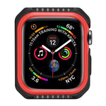 智能手錶防震雙色保護殼，適用於 Apple Watch Series 3 / 2 / 1 38mm（黑黃）、（紅黑）、（白藍）