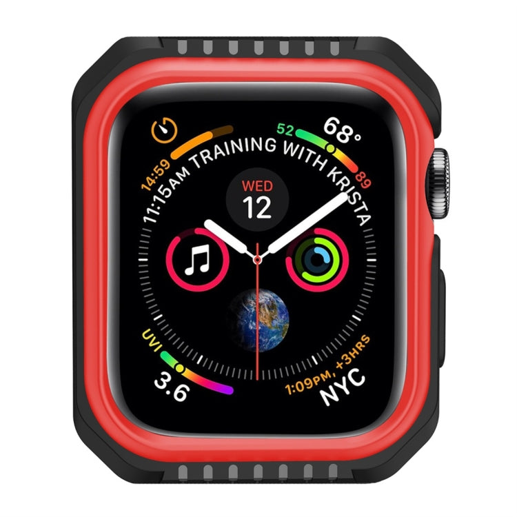 智能手錶防震雙色保護殼，適用於 Apple Watch Series 3 / 2 / 1 38mm（黑黃）、（紅黑）、（白藍）