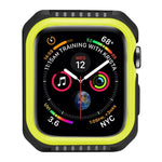 智能手錶防震雙色保護殼，適用於 Apple Watch Series 3 / 2 / 1 38mm（黑黃）、（紅黑）、（白藍）