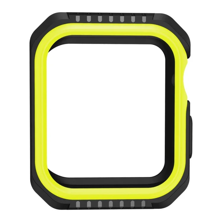 智能手錶防震雙色保護殼，適用於 Apple Watch Series 3 / 2 / 1 38mm（黑黃）、（紅黑）、（白藍）