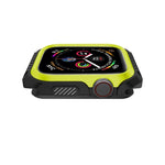 智能手錶防震雙色保護殼，適用於 Apple Watch Series 3 / 2 / 1 38mm（黑黃）、（紅黑）、（白藍）