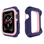 智能手錶防震雙色保護殼，適用於 Apple Watch Series 3 / 2 / 1 38mm（黑黃）、（紅黑）、（白藍）