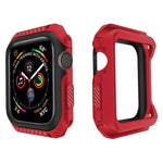 智能手錶防震雙色保護殼，適用於 Apple Watch Series 3 / 2 / 1 38mm（黑黃）、（紅黑）、（白藍）