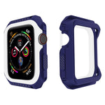 智能手錶防震雙色保護殼，適用於 Apple Watch Series 3 / 2 / 1 38mm（黑黃）、（紅黑）、（白藍）